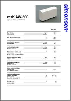 Datasheet msb AW 500 