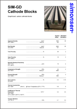 Datasheet SIM GD Cathode Blocks