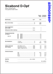 Datasheet Sicabond D Opt