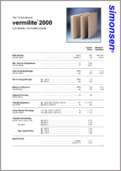 Datasheet vermilite 2000