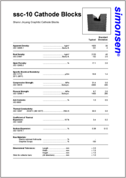 Datasheet ssc-10 Cathode Blocks